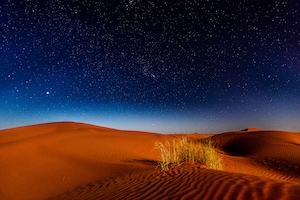 Марокко, Сахара, песчаная дюна, пески в пустыне, пейзаж в пустыне, звездное небо над пустыней 