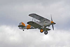 Истребитель 1930-х годов, Самолет в небе, полет самолета