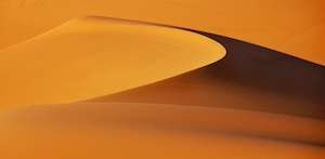 Дюны Сахары, песчаная дюна, пески в пустыне, пейзаж в пустыне