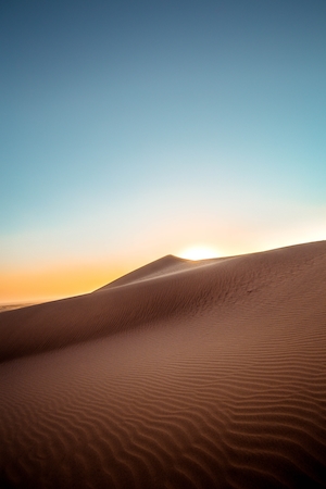 песчаная дюна, пески в пустыне, пейзаж в пустыне