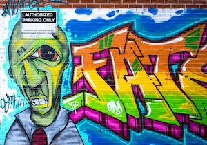 Удивительное искусство граффити в центре Лондона, Канада