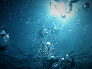 пузыри воздуха под водой, текстура воды 