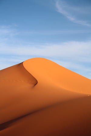 барханы в пустыне 