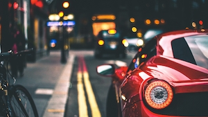 Свет Ferrari 458 на улицах Лондона