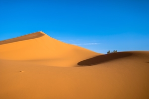Сахара, песчаная дюна, пески в пустыне, пейзаж в пустыне