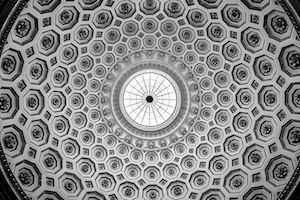 Кедлстонский потолок, геометрический принт, геометрический узор, декор потолка 