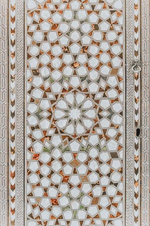 Узор на плитке, турецкая мозаика 