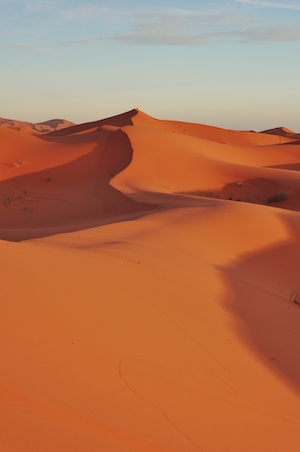 Градиент пустыни, песчаная дюна, пески в пустыне, пейзаж в пустыне