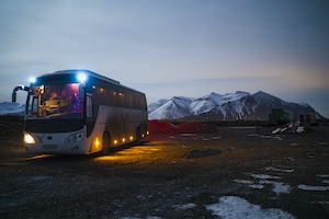 Автобус в горах