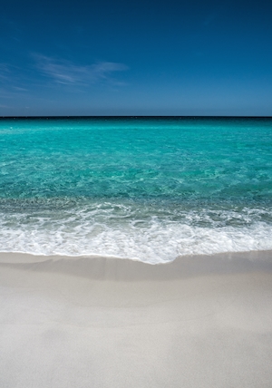 Кристально чистая вода и нетронутый пляж в уютном уголке Южного пляжа в Тасмании, Австралия, белый песок, бирюзовая вода 