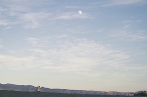 панорама неба, луна 
