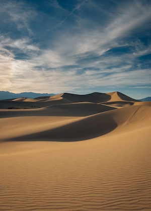 песчаная дюна, пески в пустыне, пейзаж в пустыне 