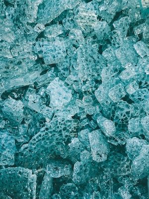 бирюзовые кристаллы, текстура 