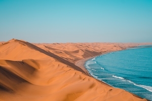 Гавань в пустыне, песчаная дюна, пески в пустыне, пейзаж в пустыне 