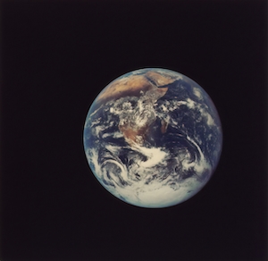 Полный диск Земли, Аполлон-17, 1972 год, космос, планет Земля