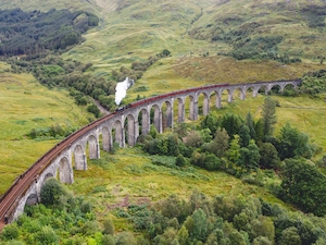Поезд Гарри Поттера в Шотландии