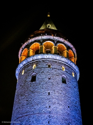 Галатская башня. Снято ночью 