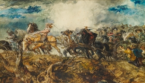 Поднимая оружие, 1870-93, сэр Джон Гилберт (ум. в 1897), картина 