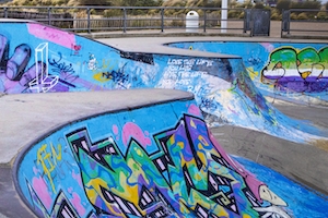 граффити в скейт-парке 