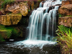 Водопад, природа, комплекс каскадных водопадов 