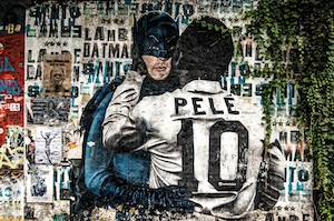  Бетмэн и Пеле, граффити 