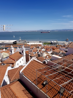 Вид на крыши Лиссабона 