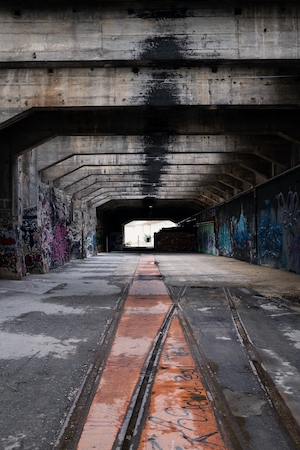 граффити в тоннеле 