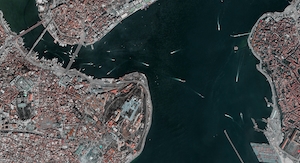 Снимок Стамбула с высоты птичьего полета 