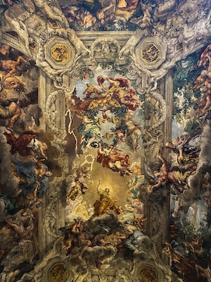 роспись потолка, фреска Микеланджело 