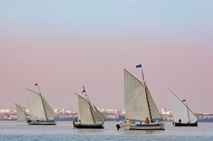 Лиссабон_традиционные-лодки-на-реке-Тежу-соревнуются-за-регату