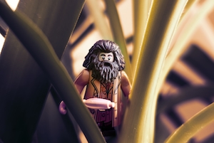 лего, Хагрид гуляет по лесу, игрушки с героями из Гарри Поттера