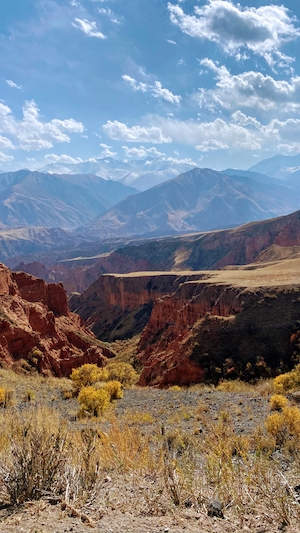 каньоны, горы красного каньона 