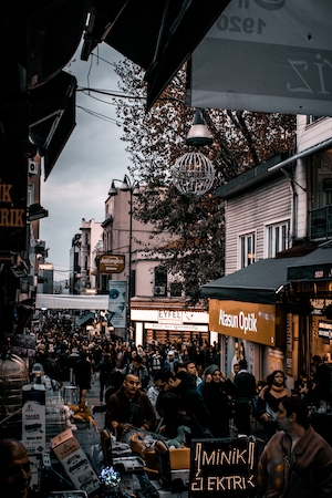 Фотография уличной жизни Стамбула