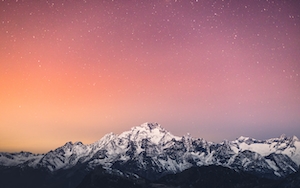 Звезды над холодными Альпами. Италия.