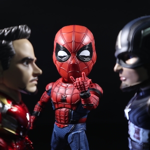 Человек-паук, Железный Человек и Капитан Америка