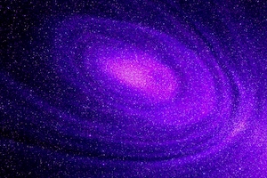 Абстрактная вселенная, фиолетовая визуализация