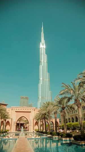 Вход в отель Palace в Дубае