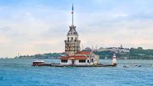 Стамбул Кыз Кулеси, вид с воды 