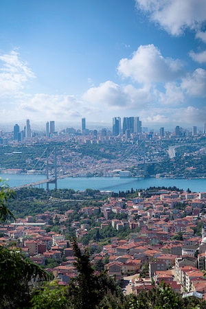 Вид на Стамбул с пика Чамлыка