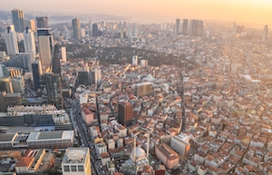 панорама на Турецкий город 