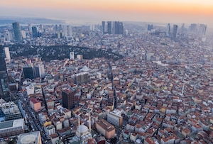 Панорама Стамбула с высоты 