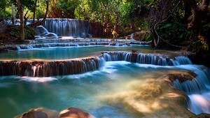 Водопад в Лаосе