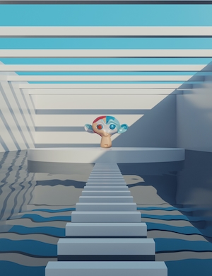 Лестница, вода и кукла