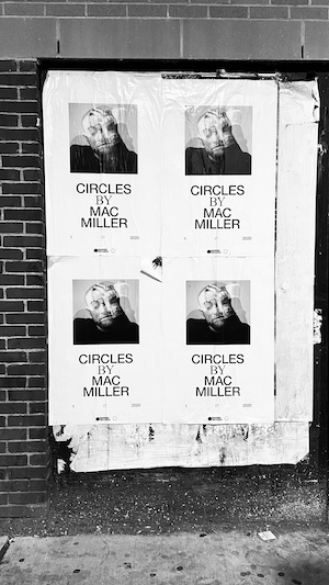 Cirlces Мака Миллера, плакат, расположенный в центре Бостона, постеры, плакаты на стене 