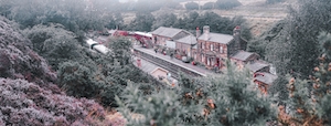 С видом на станцию Гоутленд со стороны вересковой пустоши, Декорации для съемок фильма Гарри Поттер