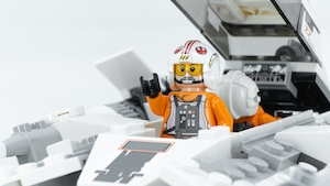 Lego Люк Скайуокер в космическом корабле 