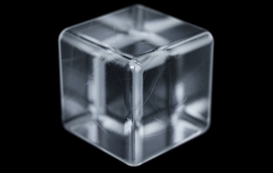 3D-кубик из металла 
