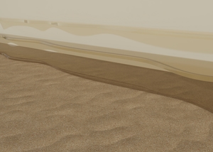 Экспериментальный песчаный ландшафт